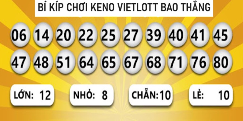 Chiến thuật chơi Keno Vietlott hiệu quả, dễ thắng