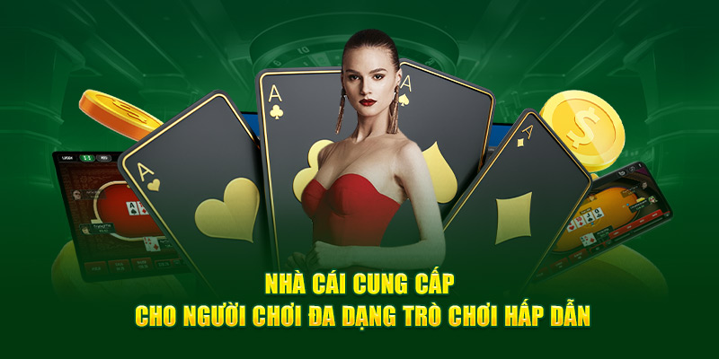 Nhà cái cung cấp cho người chơi đa dạng trò chơi hấp dẫn