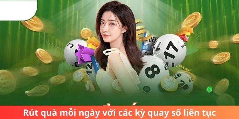 Rút quà mỗi ngày với các kỳ quay số liên tục